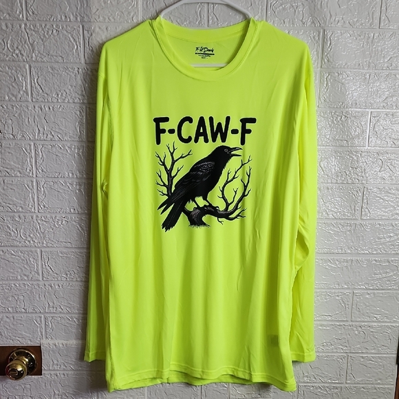 Men's Long Sleeve Tee - Black and Green - Picture 4 of 5